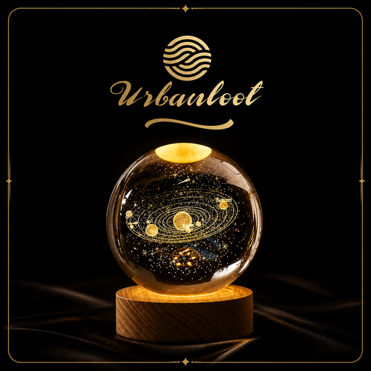 Solar system 3D Crystal ball night lamp